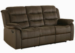 Rodman 2-Pc Olive Brown Velvet Manual Recliner Sofa Set