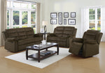 Rodman Olive Brown Velvet Manual Glider Recliner