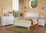 Rosario 4-Pc White Wood Full Panel Bedroom Set