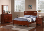 Rosario Cherry Wood 6-Drawer Dresser with Mirror