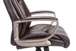 Rosetta Brown PU Leather Adjustable Swivel Office Chair