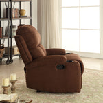 Rosia Chocolate Microfiber Manual Recliner