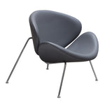 Roxy 2 Gray Leatherette/Metal Side Chairs