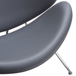 Roxy 2 Gray Leatherette/Metal Side Chairs