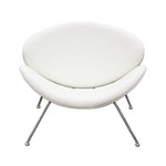 Roxy 2 White Leatherette/Chrome Side Chairs