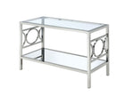 Rylee Chrome Metal/Glass Sofa Table