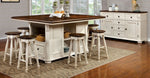 Sabrina 2 Cherry/White Counter Height Stools