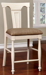 Sabrina 2 Off-White/Tan Counter Height Chairs