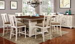 Sabrina 2 Off-White/Tan Counter Height Chairs