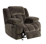 Sadhbh Brown Fabric Manual Glider Recliner