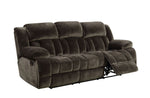 Sadhbh Brown Manual Recliner Sofa (Oversized)