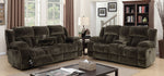 Sadhbh Brown Manual Recliner Sofa (Oversized)