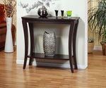 Samanta Red Cocoa Console Table with Shelf