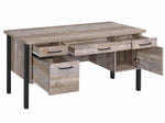 Samson Weathered Oak Wood Office Desk