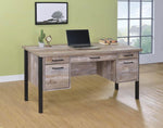 Samson Weathered Oak Wood Office Desk