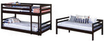 Sandler Cappuccino Wood Twin Triple Bunk Bed