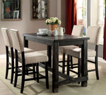 Sania 2 Antique Black Counter Height Chairs