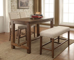 Sania Natural Tone Wood Counter Height Table