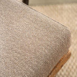 Santiago Light Brown Fabric/Wood Accent Chair