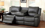 Sarles Gray Manual Recliner Loveseat