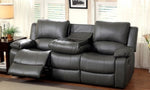 Sarles Gray Manual Recliner Sofa