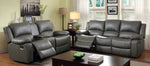 Sarles Gray Manual Recliner Sofa