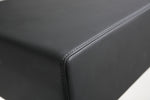 Seville Black Vegan Leather/Steel Bar Stool