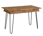 Sheeran Rustic Amber Wood Writing Desk