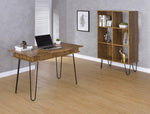 Sheeran Rustic Amber Wood Writing Desk