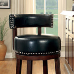 Shirley 2 Dark Oak/Black 24" Bar Stools