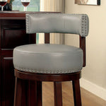 Shirley 2 Dark Oak/Gray 29" Bar Stools