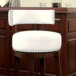 Shirley 2 Dark Oak/White 29" Bar Stools