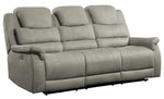 Shola Gray Fabric Power Recliner Sofa