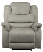 Shola Light Gray Fabric Manual Recliner