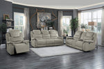 Shola Light Gray Fabric Manual Recliner