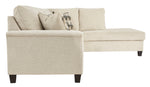 Abinger 2-Pc Natural Chenille RAF Sectional (Oversized)