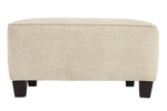 Abinger Natural Chenille Oversized Accent Ottoman