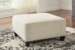 Abinger Natural Chenille Oversized Accent Ottoman