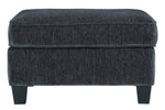 Abinger Smoke Chenille Ottoman