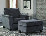 Abinger Smoke Chenille Ottoman