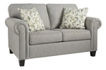 Alandari Gray Fabric Loveseat