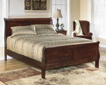 Alisdair 6-Pc Dark Brown Wood King Sleigh Bedroom Set