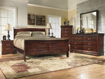 Alisdair Dark Brown Wood Cal King Sleigh Bed