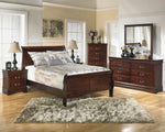 Alisdair Dark Brown Wood 5-Drawer Chest