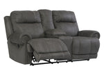 Austere Gray Manual Recliner Loveseat