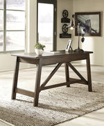 Baldridge Rustic Brown Home Office Desk