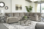 Ballinasloe 3-Pc Platinum LAF Sectional (Oversized)