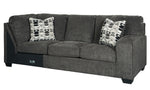 Ballinasloe 3-Pc Smoke LAF Sectional (Oversized)