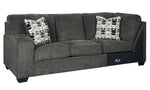 Ballinasloe 3-Pc Smoke RAF Sectional (Oversized)