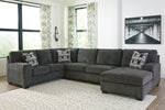 Ballinasloe 3-Pc Smoke RAF Sectional (Oversized)